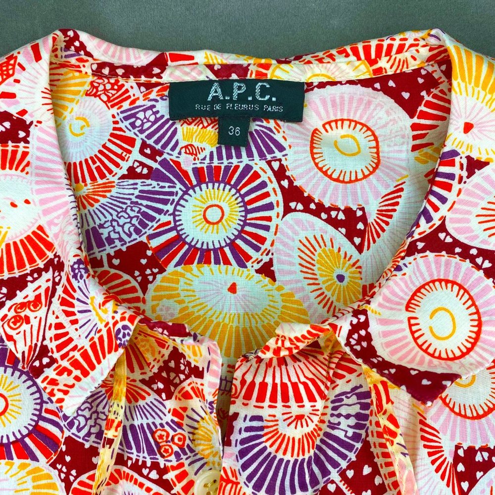 Apc Umbrella Print Buttondown Top - image 6